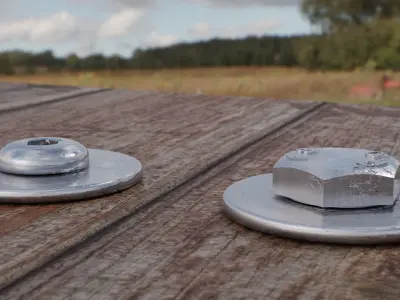 screws and bolts 3D model