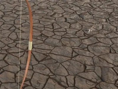 Game Ready Bow And Arrows Low-poly 3D model