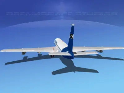 Boeing 707 Atlantic Air Charters 3D model
