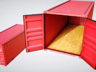 Cargo Industrial Container 3D model