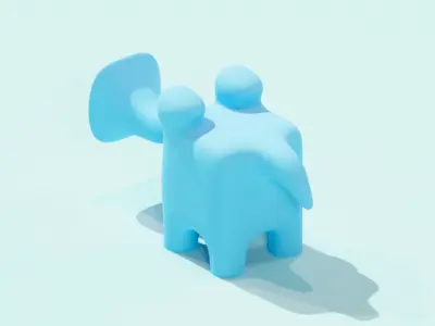 Cartoon Elephant Free 3D model