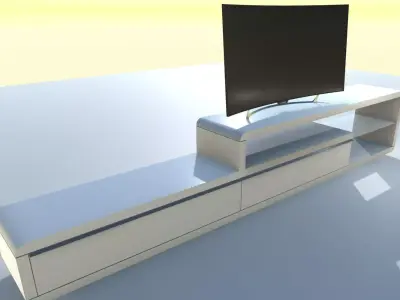 TV furniture Free low-poly 3D model