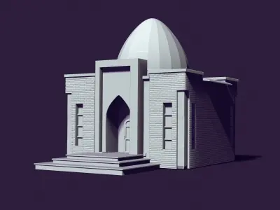 Mausoleum of Muslim Turkic peoples 3D print model