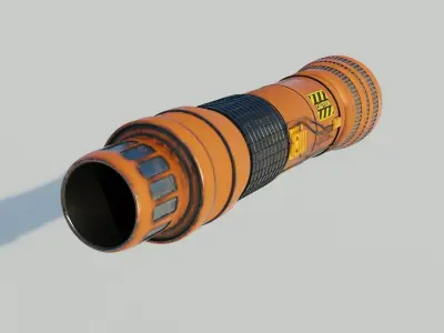 Turbine 3D model PBR materials 4K Low-poly 3D model