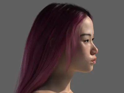 Xiao Mei Realistic Asian Young Woman Character 3D model