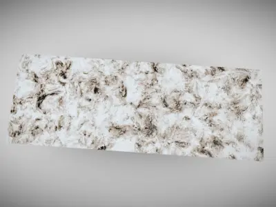 White Marble Bench  Free low-poly 3D model