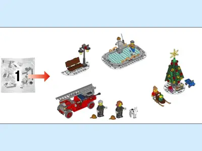 TwindBricks3D - 10263 Winter Village Fire Station 3D print model purchase