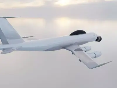 EC-135E Style Military Jet - Custom 1950s Transport Low-poly 3D model