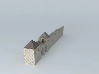 reconstruction of hadrians wall Free 3D model