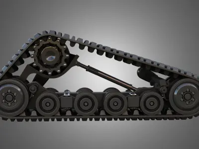 ASV VT100 Tracks - Crawlers 3D model