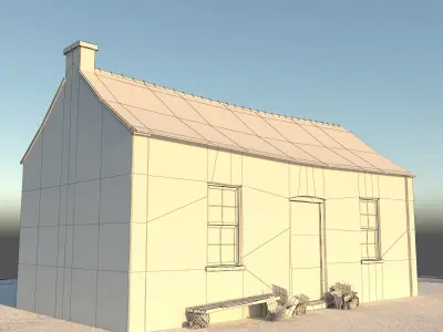 Old House Low-poly 3D model