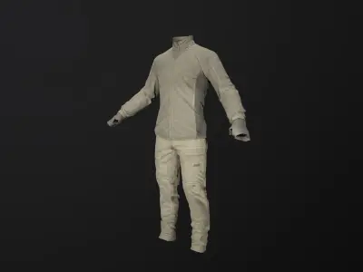 Male Tactical Outfit Low-poly 3D model Low-poly 3D model