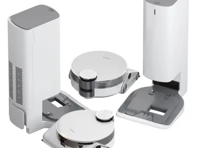 Samsung Jet Bot Robot AI Vacuum with Clean Station 3D model