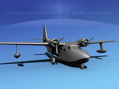 Grumman G-73 Mallard VBM 3D model