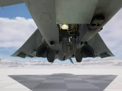 Rigged Chengdu J-10 Fighter 3D model