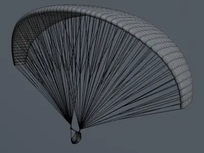 Unpowered Paraglider 3D model