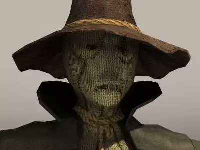 Scarecrow Low-poly 3D model