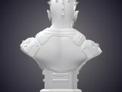 Zabrak Warrior Bust PM-753 3D print model