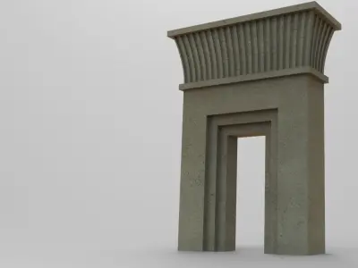 persepolis gate 3d model 3D model