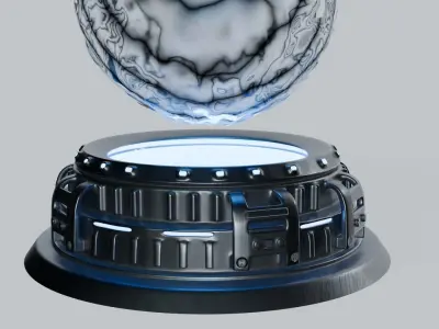 Sky-fi capsule platform 3D model Free 3D model