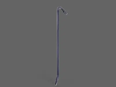 PBR Crowbar V2Blue Low-poly 3D model