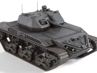 5 Military Vehicles Collection v18 Low-poly 3D model