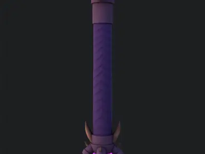 Stylized Magic Sword Low-poly 3D model purchase