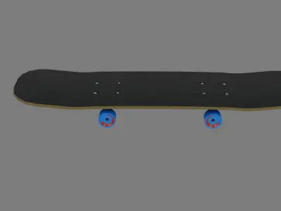 Skate Board - Low Poly - Game Ready - PBR Low-poly 3D model