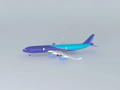 AirAtlanticOcean Airbus A340 interior Free 3D model