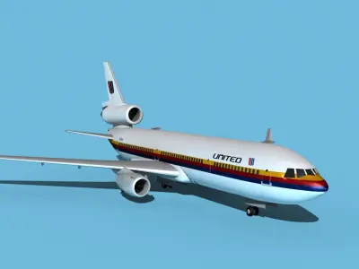 McDonnell Douglas MD-11 United 1 3D model