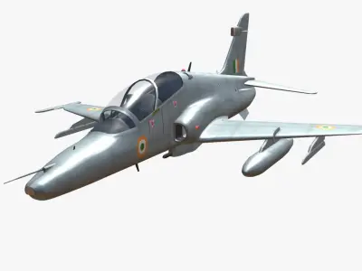 BAE HAWK 132 Indian Air Force Low-poly 3D model