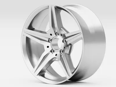 Mercedes SL550 85078MS Rim 3D model