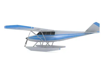 Floatplane War Low-poly 3D model