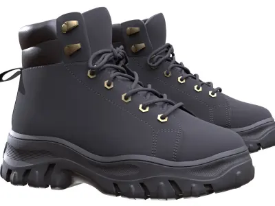 Boots 130 - All MH Bodies - UE5 Skeletons - Rigged Low-poly 3D model