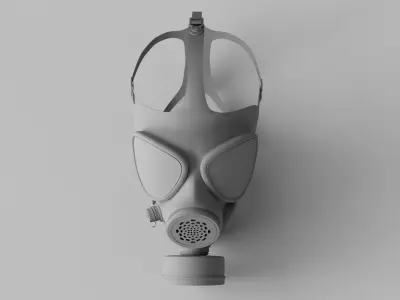 M15 Gasmask - High Detail 3D model