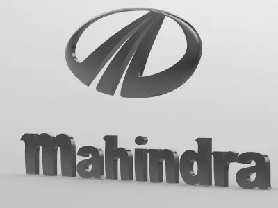 mahindra logo 3D model