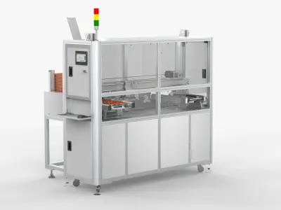 Automatic Tray Positioning and Recycling Machine 3D model
