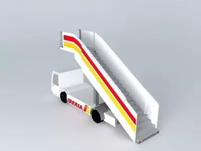 Iberia Airlines Airstairs Free 3D model