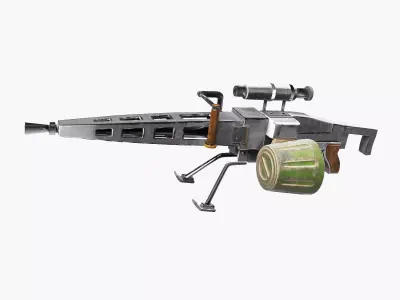 Old Machine Gun 3D model