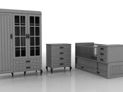 Baby Room Furniture 3D model