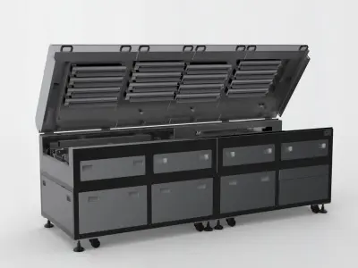 Infrared heat curing furnace 3D model