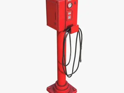 Air Tower Meter Low-poly 3D model