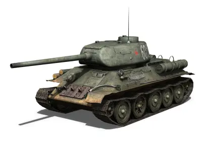 T-34 85 - Soviet medium tank - 601 3D model