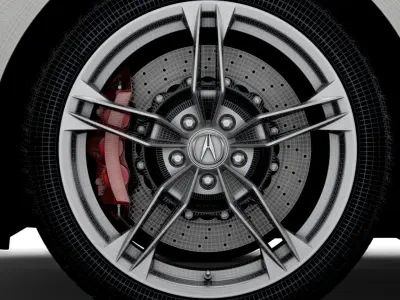 Acura NSX Type S 2022 wheel 3D model