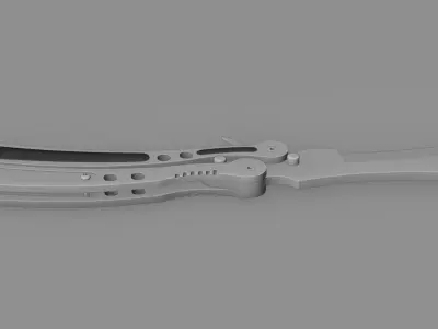 Butterfly knife 3D model
