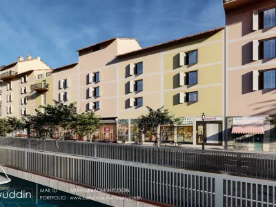 SUR DE FRANCIA BUILDING MDOEL 3D model