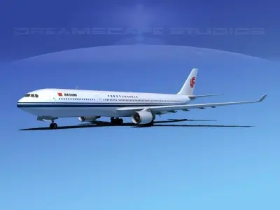 Airbus A330-300 Air China 3D model