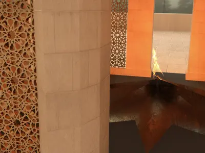 Shahidlar Monument 3D model