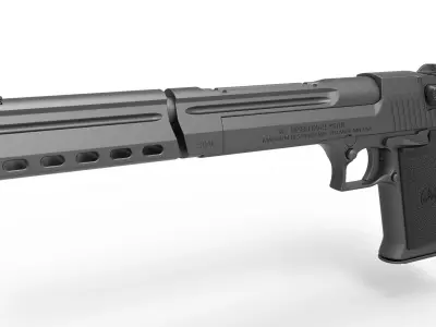 Pistol Desert Eagle from the movie Boondock Saints 2 2009 3D model