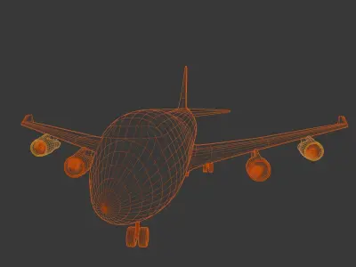 Boeing 747 Base Model 3D model